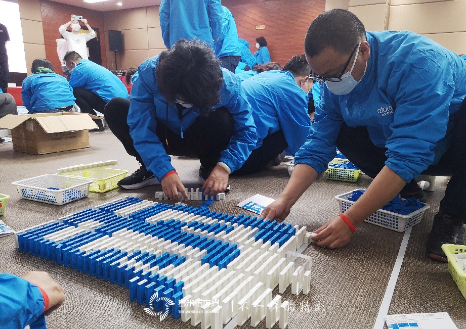 艾多美華北區域服務中心培訓會多米諾團隊大挑戰